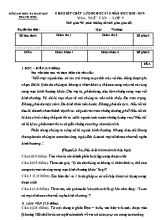 Đề khảo sát chất lượng học kỳ II môn Ngữ văn Lớp 9 - Năm học 2018-2019 - Sở giáo dục và đào tạo Thanh Hóa (Có đáp án)